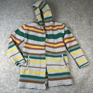 Toad&Co Multicolor Striped Hooded Cardigan